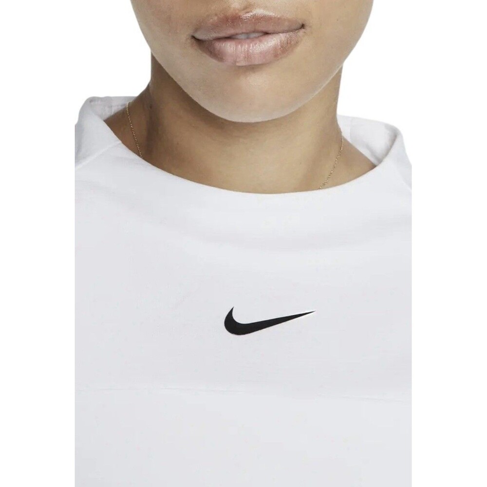 Nike Dri-Fit UV Advantage White Long Sleeve Mock Neck Golf Athletic Top XS - Picture 2 of 10